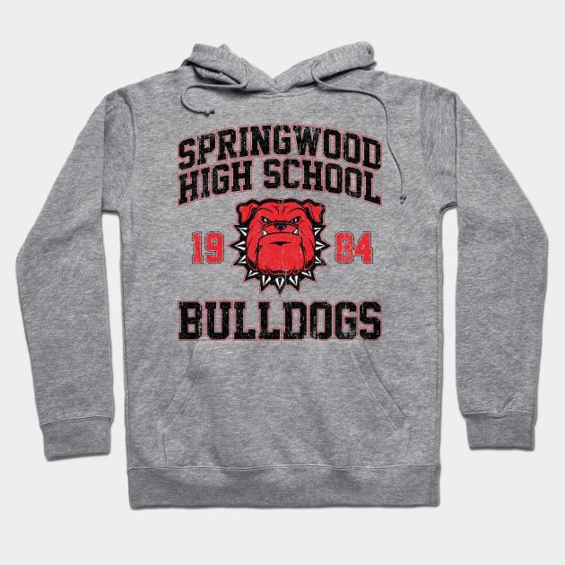 Springwood High School Bulldogs (Variant) Hoodie by huckblade